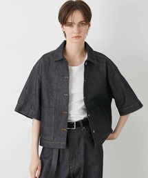 LA PEAU DE GEM カバーオール LA PEAU DE GEM（ラポドゥジェム）の「【LA PEAU DE GEM】denim
