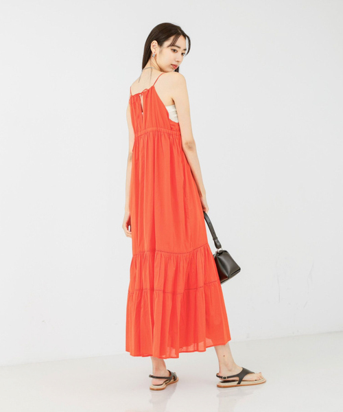 qualite scape(カリテ スケープ)の「ハシゴレースキャミワンピース/夏服(ワンピース・レディース・ブラウン/オレンジ/ブラック・フリー)」の8枚目の写真