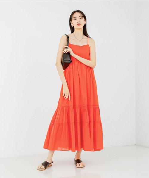 qualite scape(カリテ スケープ)の「ハシゴレースキャミワンピース/夏服(ワンピース・レディース・ブラウン/オレンジ/ブラック・フリー)」の9枚目の写真