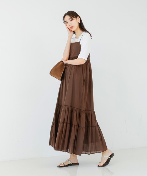 qualite scape(カリテ スケープ)の「ハシゴレースキャミワンピース/夏服(ワンピース・レディース・ブラウン/オレンジ/ブラック・フリー)」の3枚目の写真