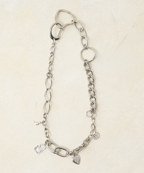 w closet（ダブルクローゼット）の「チャームチェーンネックレス（ネックレス・レディース・シルバー・FREE）」の4枚目の写真