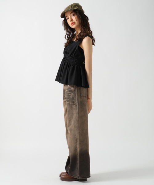 FOREVER 21（フォーエバー トゥエンティーワン）の「【2025SS】レースドッキングノースリーブブラウス（シャツ/ブラウス・レディース・ベージュ/ブラック/オフホワイト・FREE）」の15枚目の写真