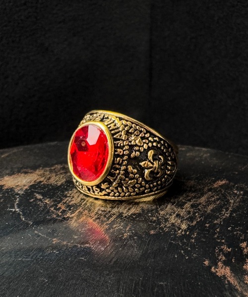 CALIFORNIA OUTFITTERS(カリフォルニア アウトフィッターズ)の「4E36 カラーストーン ボリュームリング(リング・メンズ・ゴールド系1/ゴールド系2・18号/16号/20号)」の11枚目の写真