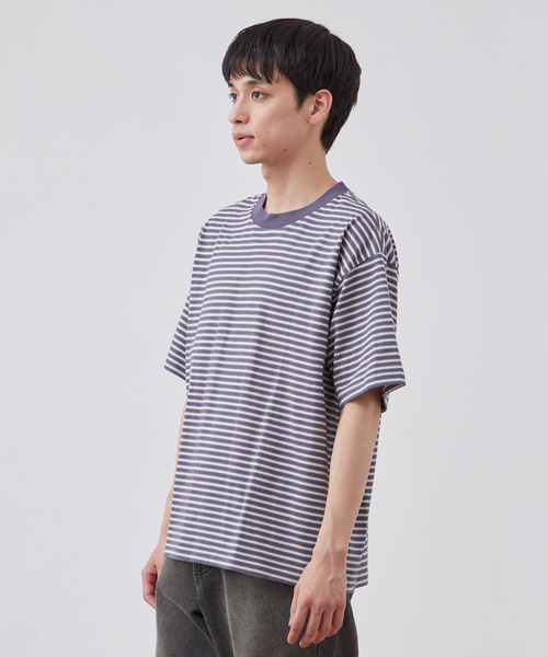 新品◇MICALLE MICALLE◇デザインボーダーTシャツ MICALLE MICALLE ミカーレミカーレ｜PARODY T-SHIRT パロディ