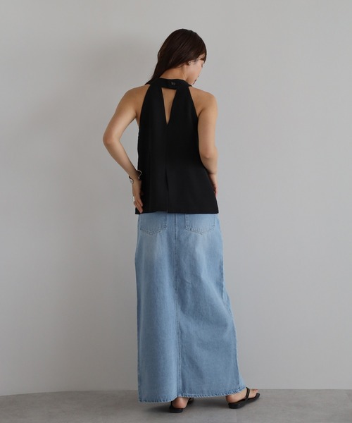 セール】back design halterneck tank top / バックデザイン