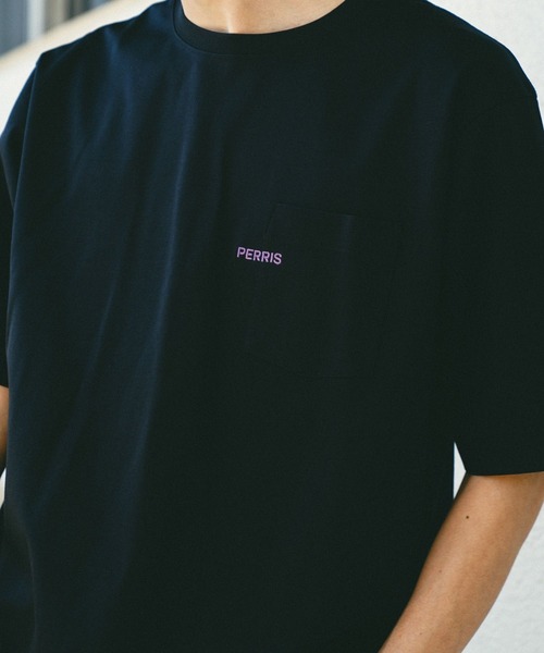 BAYFLOW(ベイフロー)の「【接触冷感】シルケットワンポイントTシャツ(Tシャツ/カットソー・メンズ・ブルー/ブラック/ホワイト・MEDIUM/LARGE)」の19枚目の写真