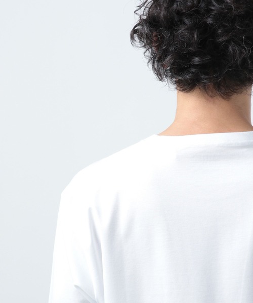 BAYFLOW(ベイフロー)の「【接触冷感】シルケットワンポイントTシャツ(Tシャツ/カットソー・メンズ・ブルー/ブラック/ホワイト・MEDIUM/LARGE)」の7枚目の写真