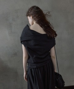 破格‼️ミラオーウェンリバーライクステンカラーロングベスト【手洗い