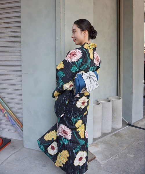 セール】KEITAMARUYAMA × Ameri BLACK FLOWER YUKATA（浴衣
