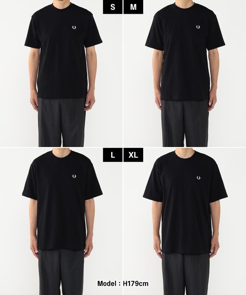 FRED PERRY/フレッドペリー Tシャツ XL ネイビー　ユニセックス 別注】FRED PERRY / ヘビーウェイト Tシャツ（Tシャツ