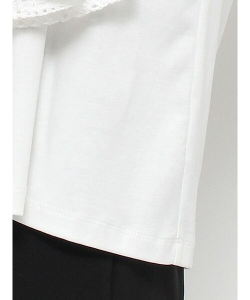 ELENDEEK（エレンディーク）の「レースドレープカットソー（Tシャツ/カットソー・レディース・ブラック/オフホワイト・FREE）」の15枚目の写真