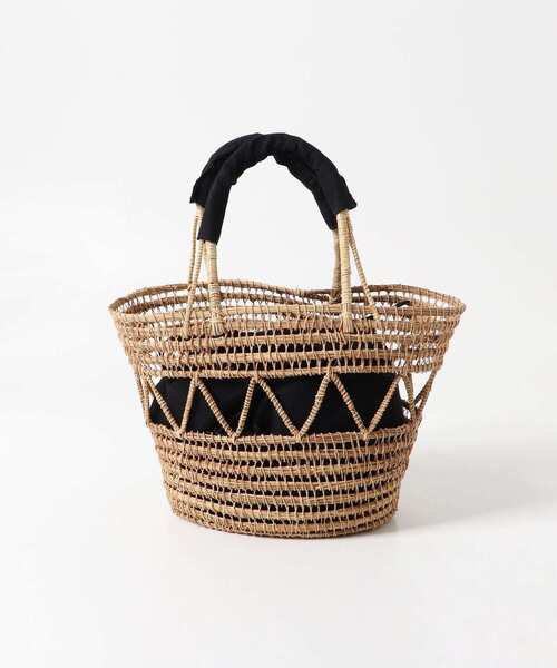 URBAN RESEARCH Sonny Label（アーバンリサーチサニーレーベル）の「TARANGO　カゴバッグ（かごバッグ・レディース・ブラック/オフホワイト・ONE）」の5枚目の写真