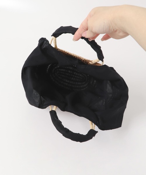 URBAN RESEARCH Sonny Label（アーバンリサーチサニーレーベル）の「TARANGO　カゴバッグ（かごバッグ・レディース・ブラック/オフホワイト・ONE）」の8枚目の写真