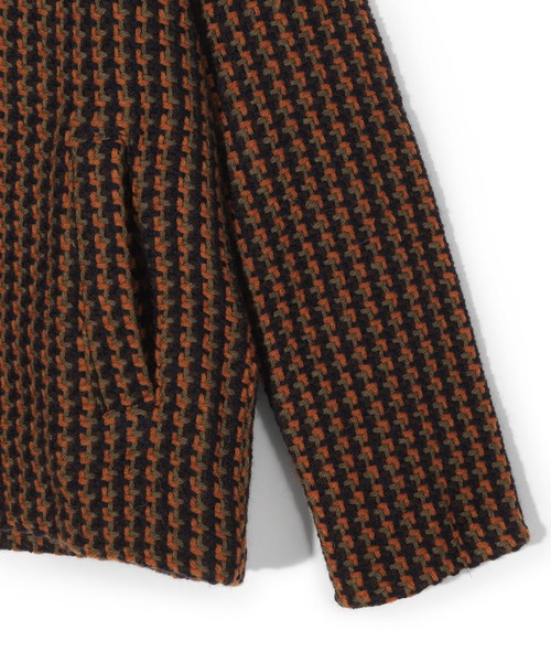MEN'S BIGI(メンズビギ)の「【John Branigan/ジョン・ブラニガン】別注チェック柄ニット風ブルゾン(ブルゾン・メンズ・ブラック/ブラウン/ネイビー・02/03)」の7枚目の写真