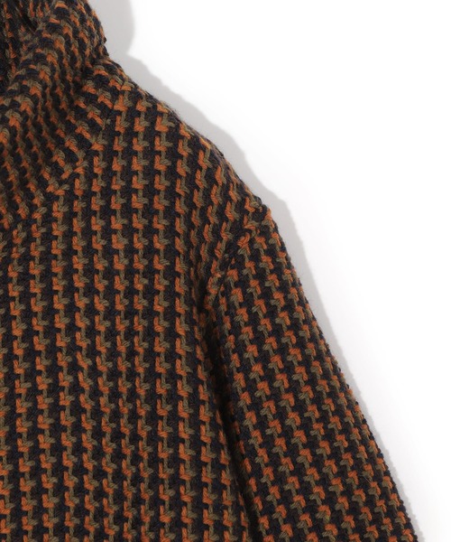 MEN'S BIGI(メンズビギ)の「【John Branigan/ジョン・ブラニガン】別注チェック柄ニット風ブルゾン(ブルゾン・メンズ・ブラック/ブラウン/ネイビー・02/03)」の6枚目の写真