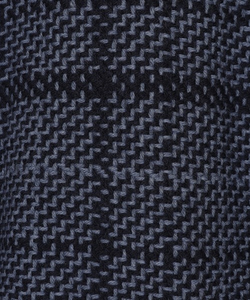 MEN'S BIGI(メンズビギ)の「【John Branigan/ジョン・ブラニガン】別注チェック柄ニット風ブルゾン(ブルゾン・メンズ・ブラック/ブラウン/ネイビー・02/03)」の10枚目の写真