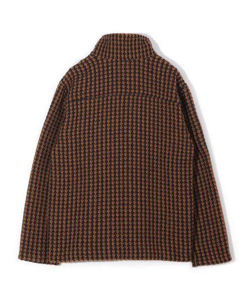 MEN'S BIGI(メンズビギ)の「【John Branigan/ジョン・ブラニガン】別注チェック柄ニット風ブルゾン(ブルゾン・メンズ・ブラック/ブラウン/ネイビー・02/03)」の8枚目の写真