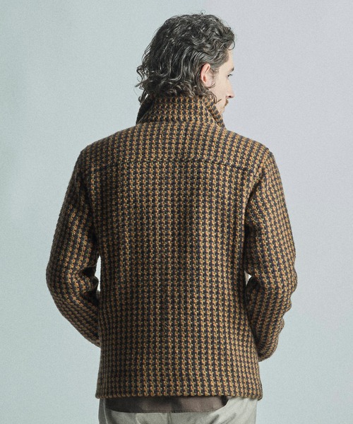 MEN'S BIGI(メンズビギ)の「【John Branigan/ジョン・ブラニガン】別注チェック柄ニット風ブルゾン(ブルゾン・メンズ・ブラック/ブラウン/ネイビー・02/03)」の15枚目の写真