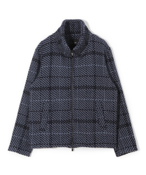 MEN'S BIGI(メンズビギ)の「【John Branigan/ジョン・ブラニガン】別注チェック柄ニット風ブルゾン(ブルゾン・メンズ・ブラック/ブラウン/ネイビー・02/03)」の21枚目の写真