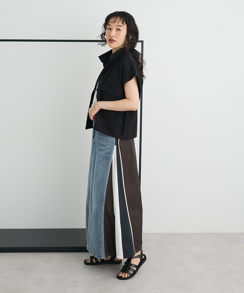 CRAFT STANDARD BOUTIQUE(クラフトスタンダードブティック)の「カーゴシャツ(シャツ/ブラウス・レディース・ブラウン/ブラック・FREE)」の8枚目の写真