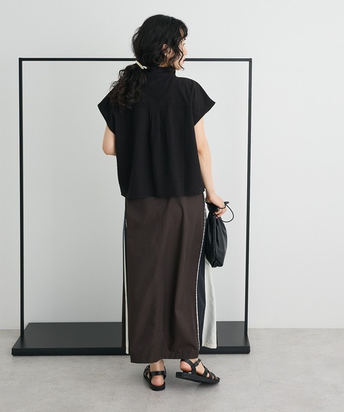 CRAFT STANDARD BOUTIQUE(クラフトスタンダードブティック)の「カーゴシャツ(シャツ/ブラウス・レディース・ブラウン/ブラック・FREE)」の9枚目の写真