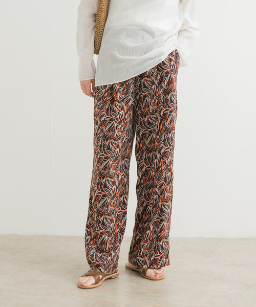 URBAN RESEARCH DOORS（アーバンリサーチドアーズ）の「リーフプリントイージーパンツ（その他パンツ・レディース・ブルー系その他/グレー系その他・MEDIUM）」の15枚目の写真