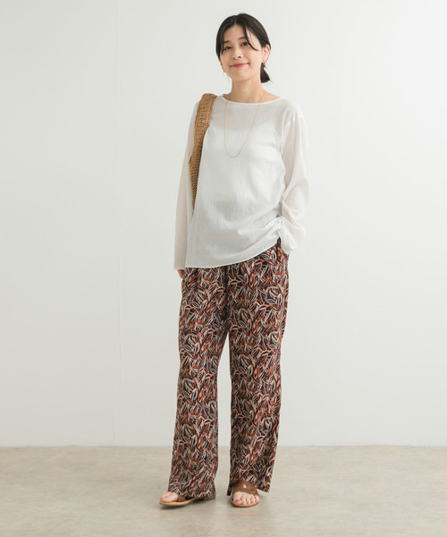 URBAN RESEARCH DOORS（アーバンリサーチドアーズ）の「リーフプリントイージーパンツ（その他パンツ・レディース・ブルー系その他/グレー系その他・MEDIUM）」の22枚目の写真