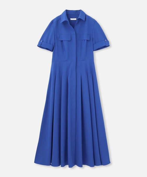 allureville サッカースキッパーシャツワンピース　ネイビー Mサイズ サッカースキッパーシャツワンピース|allureville OFFICIAL SITE