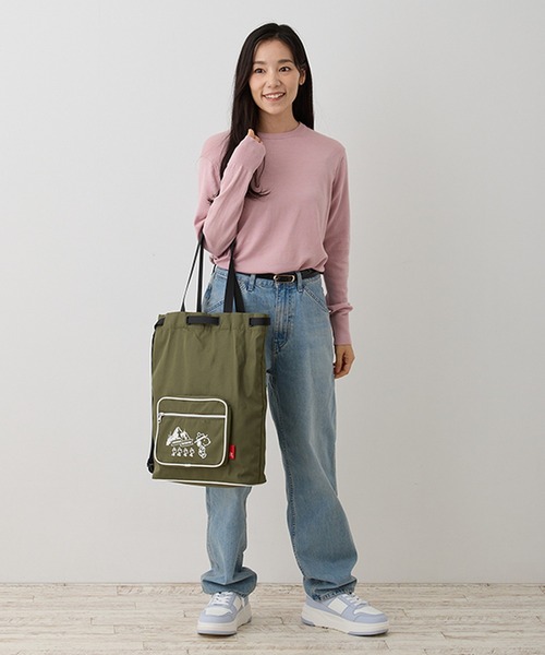 ROOTOTE（ルートート）の「IPセオルーdeltaPEANUTS-9J（バックパック/リュック・レディース・ブラック/オリーブ/ブルー/レッド/イエロー・FREE）」の6枚目の写真