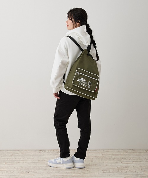 ROOTOTE（ルートート）の「IPセオルーdeltaPEANUTS-9J（バックパック/リュック・レディース・ブラック/オリーブ/ブルー/レッド/イエロー・FREE）」の8枚目の写真