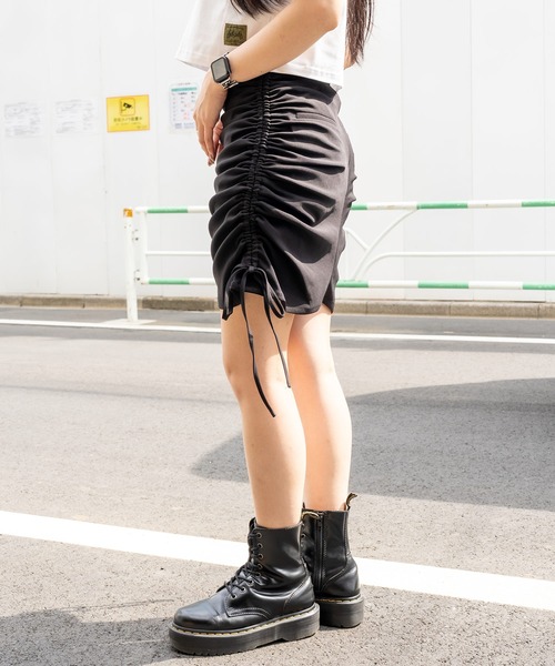 セール】Drawstring mini skirt（スカート）｜Subciety