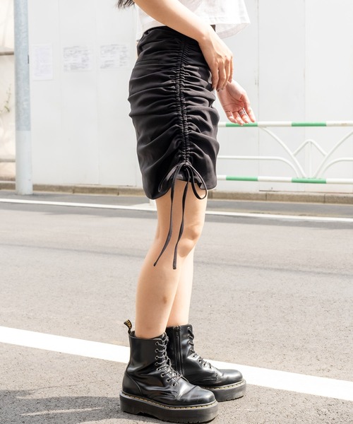 セール】Drawstring mini skirt（スカート）｜Subciety