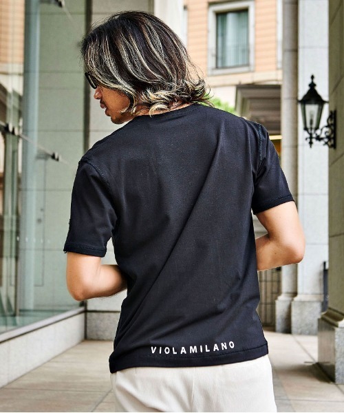 VIOLA(ヴィオラ)の「『VIOLA rumore/ヴィオラ ルモーレ』裏使いV/N半袖Tシャツ(Tシャツ/カットソー・メンズ・レッド/ブラック/ホワイト・XL/L/M)」の8枚目の写真