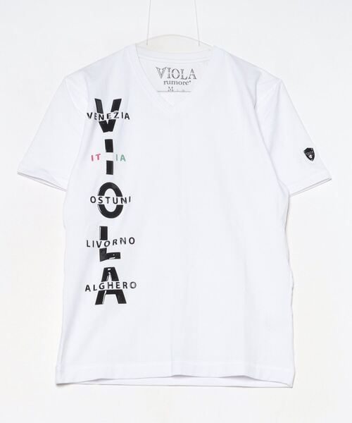 VIOLA(ヴィオラ)の「『VIOLA rumore/ヴィオラ ルモーレ』裏使いV/N半袖Tシャツ(Tシャツ/カットソー・メンズ・レッド/ブラック/ホワイト・XL/L/M)」の13枚目の写真