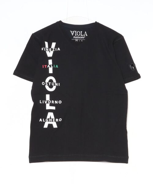 VIOLA(ヴィオラ)の「『VIOLA rumore/ヴィオラ ルモーレ』裏使いV/N半袖Tシャツ(Tシャツ/カットソー・メンズ・レッド/ブラック/ホワイト・XL/L/M)」の15枚目の写真