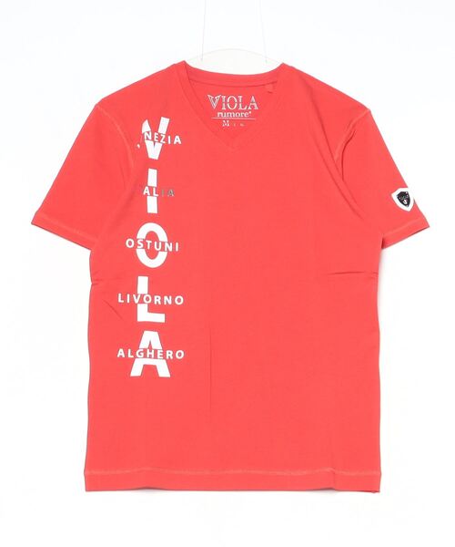 VIOLA(ヴィオラ)の「『VIOLA rumore/ヴィオラ ルモーレ』裏使いV/N半袖Tシャツ(Tシャツ/カットソー・メンズ・レッド/ブラック/ホワイト・XL/L/M)」の16枚目の写真