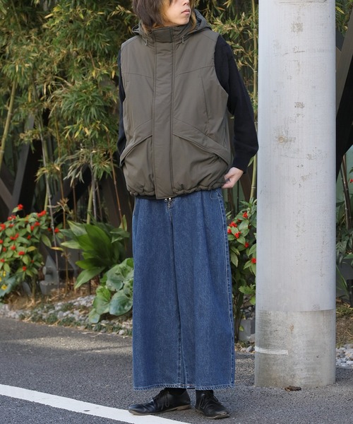 WILD THINGS（ワイルドシングス）の「WILD THINGS/ワイルドシングス monster vest’ 22 モンスターベスト（ダウンベスト・レディース・ダークブラウン/オリーブ/ネイビー・S/L/M）」の20枚目の写真