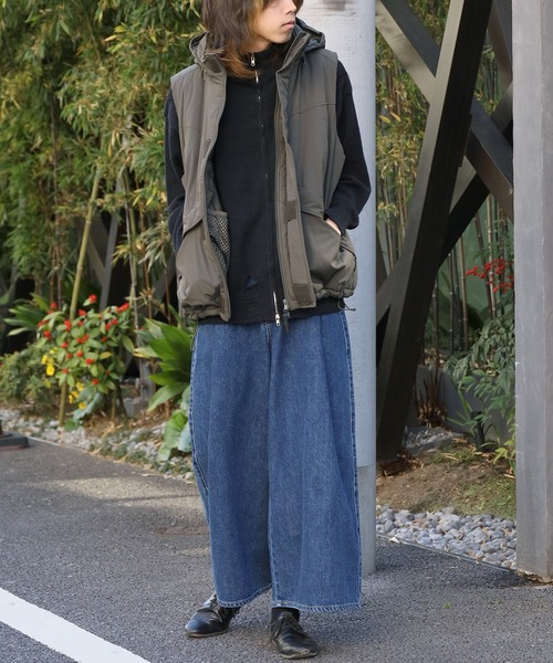 WILD THINGS（ワイルドシングス）の「WILD THINGS/ワイルドシングス monster vest’ 22 モンスターベスト（ダウンベスト・レディース・ダークブラウン/オリーブ/ネイビー・S/L/M）」の22枚目の写真