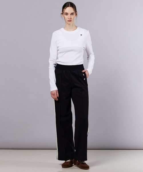 DOUBLE STANDARD CLOTHING(ダブルスタンダードクロージング)の「メッシュリバー トラックパンツ(その他パンツ・レディース・ブラック/モカ・38/36)」の14枚目の写真
