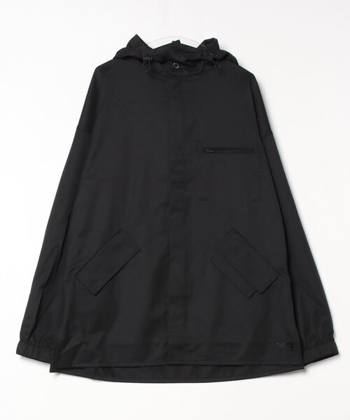 Y-3(ワイスリー)の「Y-3 REFINED WOOL HOODED TOP 3-STRIPES(ブルゾン・メンズ・ブラック・X-SMALL/SMALL/MEDIUM/LARGE/X-LARGE/XX-LARGE)」の2枚目の写真
