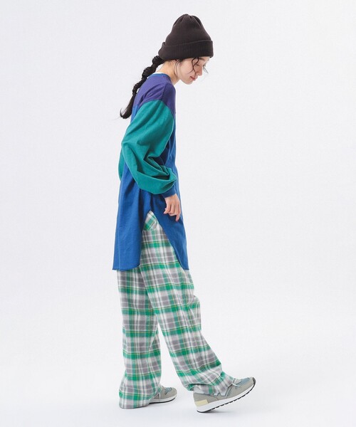 BEAMS BOY（ビームスボーイ）の「クレイジー フットボール ワンピース（ワンピース・レディース・カーキ/アイボリー/ブルー・ONE SIZE）」の10枚目の写真