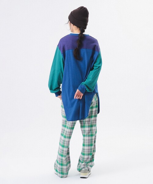 BEAMS BOY（ビームスボーイ）の「クレイジー フットボール ワンピース（ワンピース・レディース・カーキ/アイボリー/ブルー・ONE SIZE）」の11枚目の写真