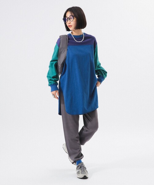 BEAMS BOY（ビームスボーイ）の「クレイジー フットボール ワンピース（ワンピース・レディース・カーキ/アイボリー/ブルー・ONE SIZE）」の13枚目の写真