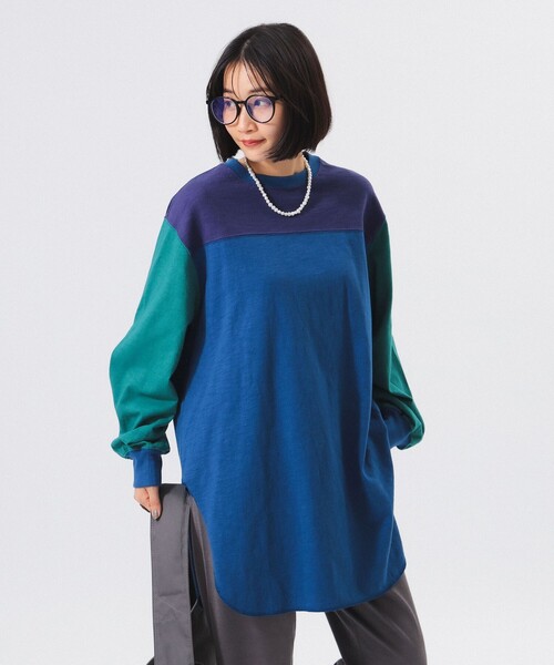 BEAMS BOY（ビームスボーイ）の「クレイジー フットボール ワンピース（ワンピース・レディース・カーキ/アイボリー/ブルー・ONE SIZE）」の16枚目の写真