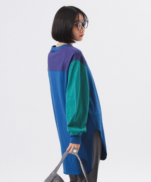 BEAMS BOY（ビームスボーイ）の「クレイジー フットボール ワンピース（ワンピース・レディース・カーキ/アイボリー/ブルー・ONE SIZE）」の17枚目の写真