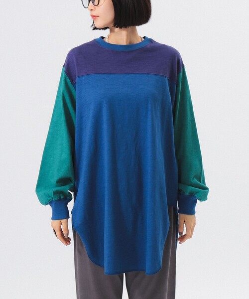 BEAMS BOY（ビームスボーイ）の「クレイジー フットボール ワンピース（ワンピース・レディース・カーキ/アイボリー/ブルー・ONE SIZE）」の18枚目の写真