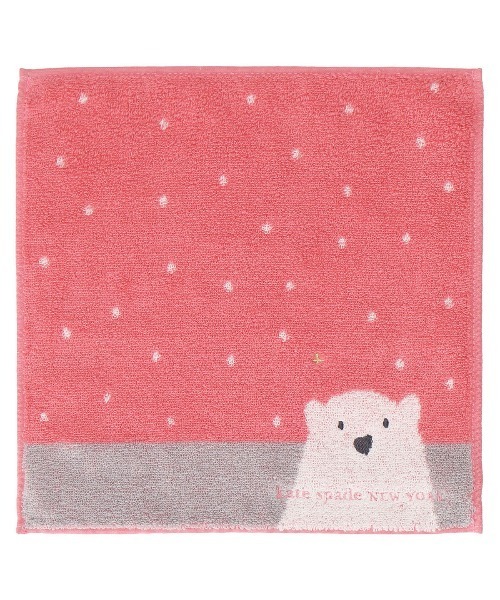 確認用999円 新品 ケイトスペードニューヨーク うさぎ 赤 タオル
