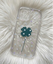 iPhone15/16対応 クリアスマホケース/スタークローバー/ウィッシュコア