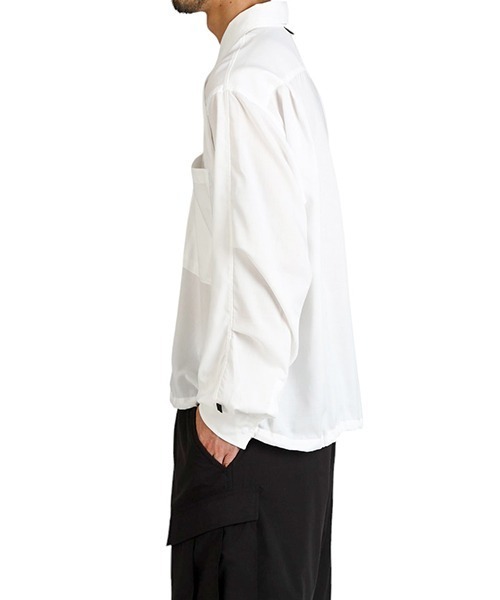 DAIWA PIER39（ダイワピア39）の「DAIWA PIER39 / ダイワ ピアサーティナイン：TECH HALF ZIP SHIRT L/S：BE-39025[PIE]（Tシャツ/カットソー・メンズ・ホワイト/チャコールグレー・M/S）」の12枚目の写真