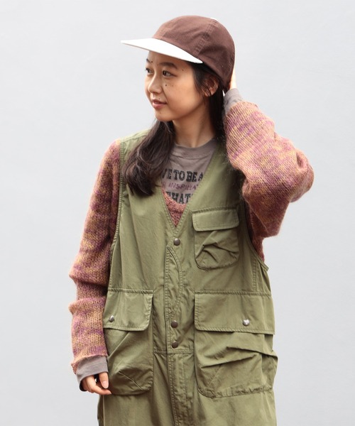 BEAMS BOY　コットンウェザーハンティングベストオールインワン BEAMS BOY（ビームス ボーイ）コットンウェザー ハンティング